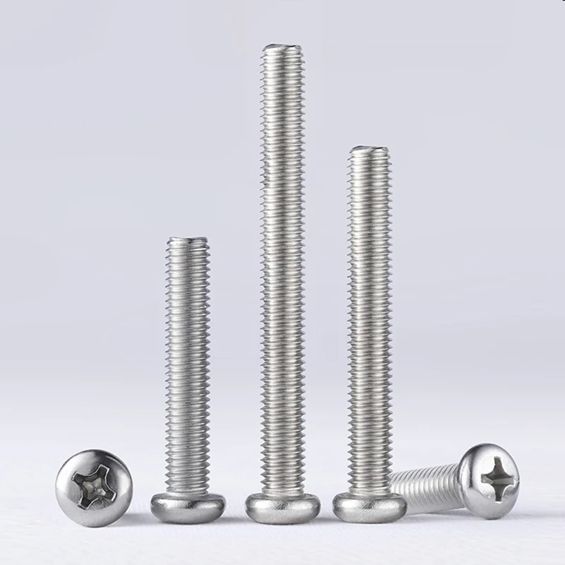 M6 stainless steel screws round bolts hexagonal screws pan head 8mm-100mm length 