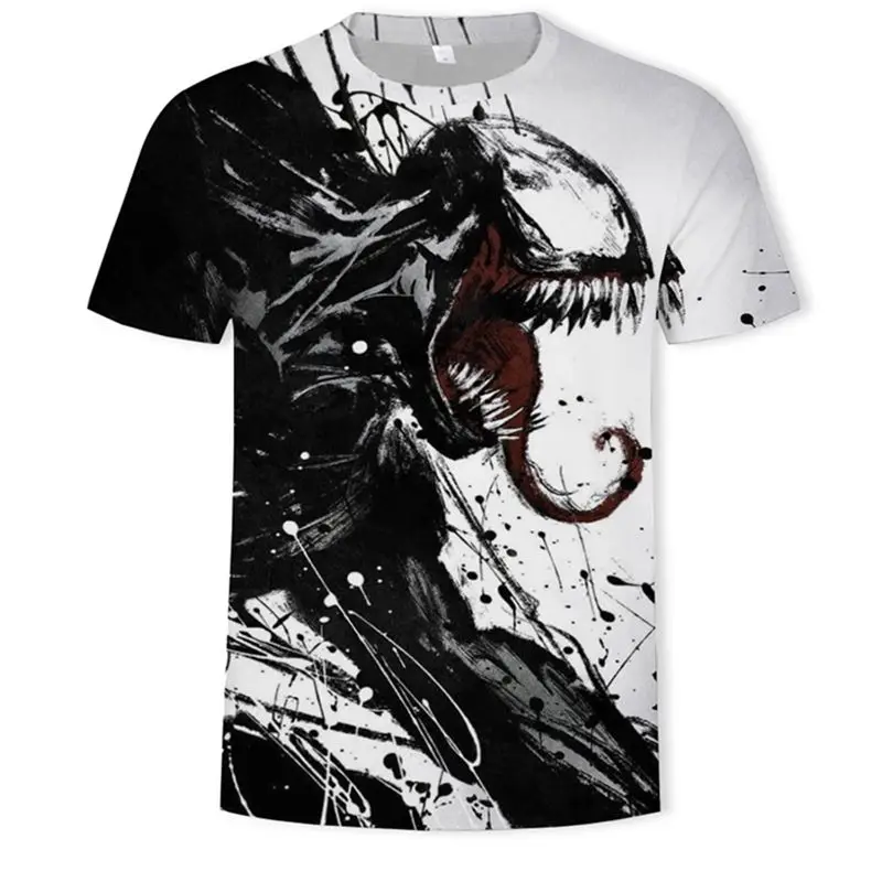 

2020 T-shirt men's latest Venom Miracle T-shirt 3D printed T-shirt men and women casual short sleeve fitness fashion T-shirt top