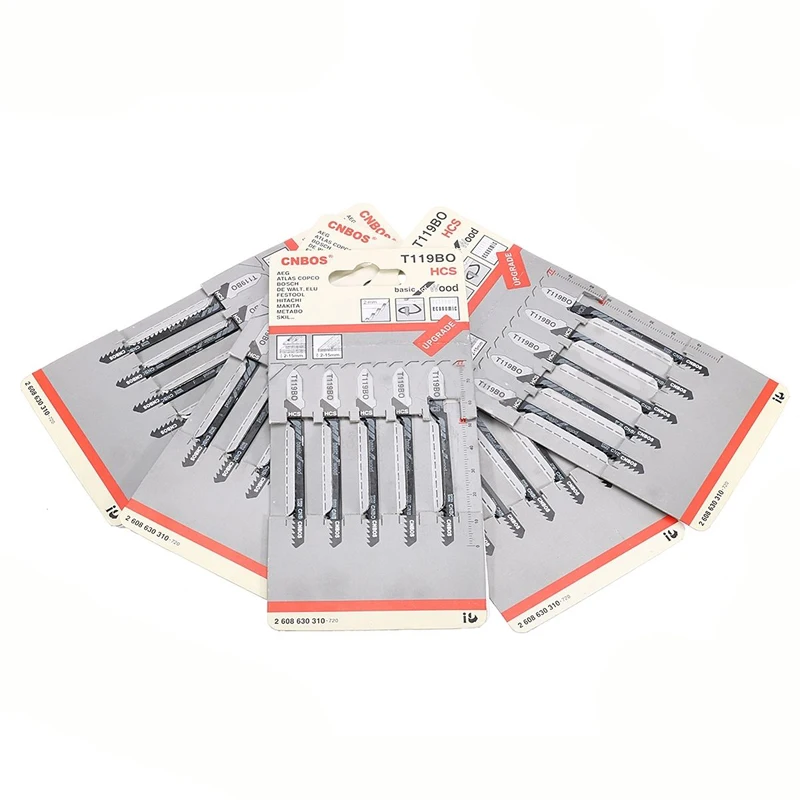 DWZ 25PCS T119BO Jigsaw Blades Curved Cut For Bosch Dewalt Hitachi Makita New