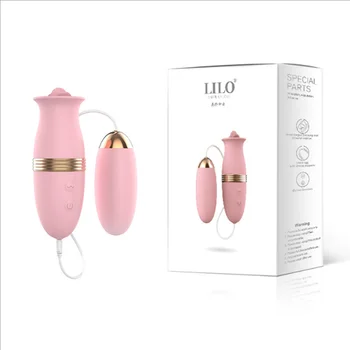 4 in 1 Vibrating Egg Clitoral Stimulator Masturbation Tongue Licking Nipples Sucking Vagina Massage Sex Toys For Women 5