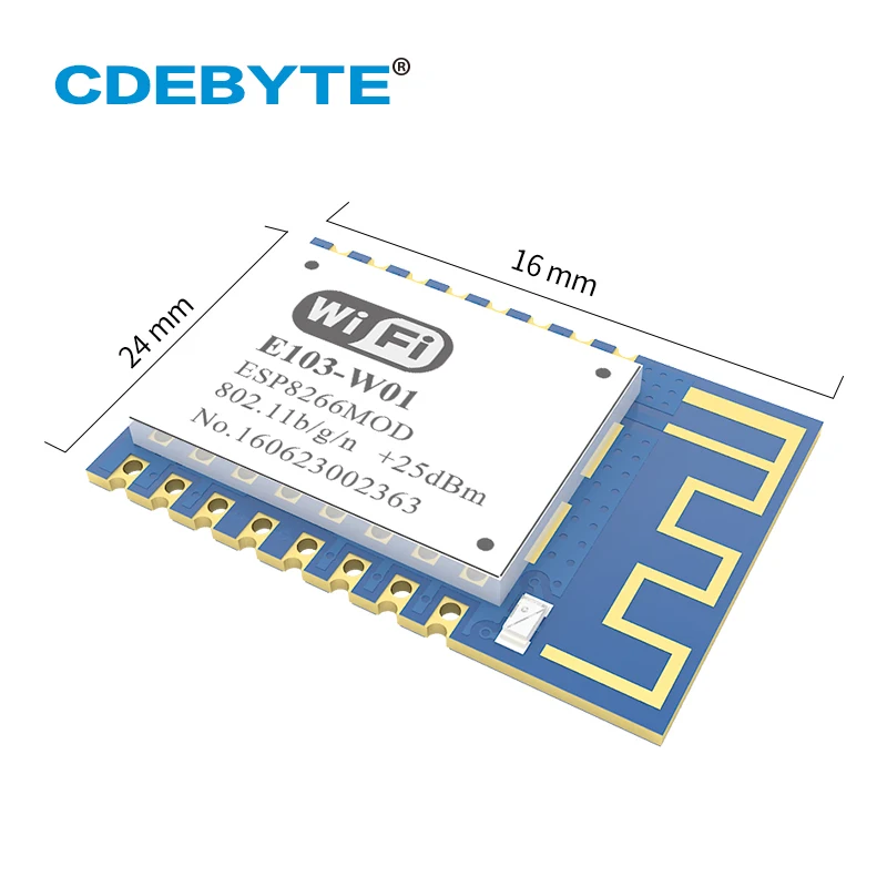 Беспроводной приемопередатчик ESP8266EX Wi Fi 2 4 ГГц 100 мВт антенна PCB IoT uhf ESP8266