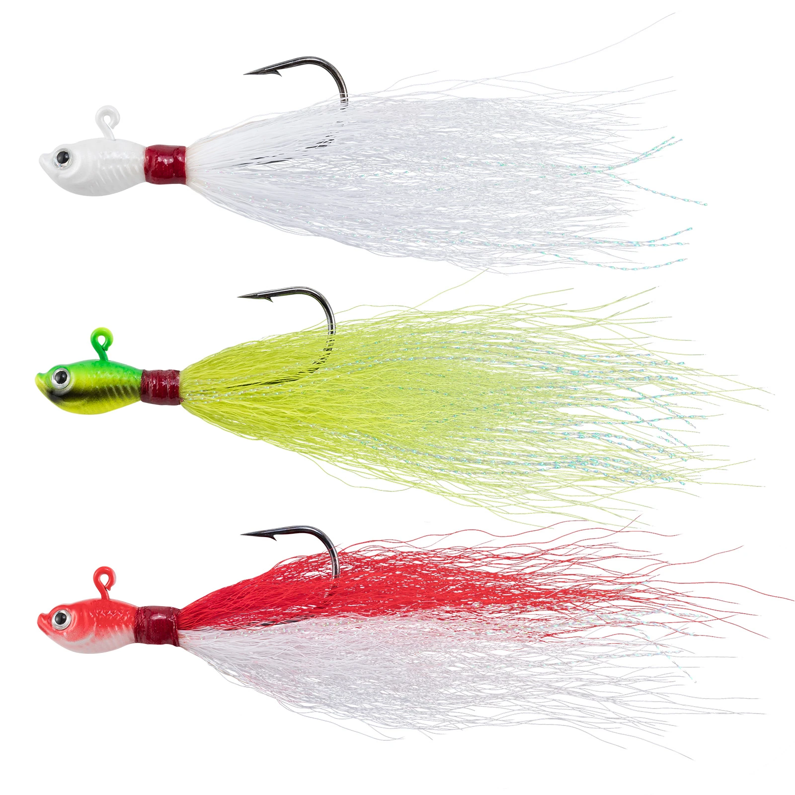 3 5pcs Bucktail Jig Lure Fishing Metal Jig Head Saltwater Hard Bait Fishing Accessories 1 2 4oz Jigging Hair Teaser 7 14 28 56g Hard Bait Fishing Lotfishing Hard Bait Aliexpress