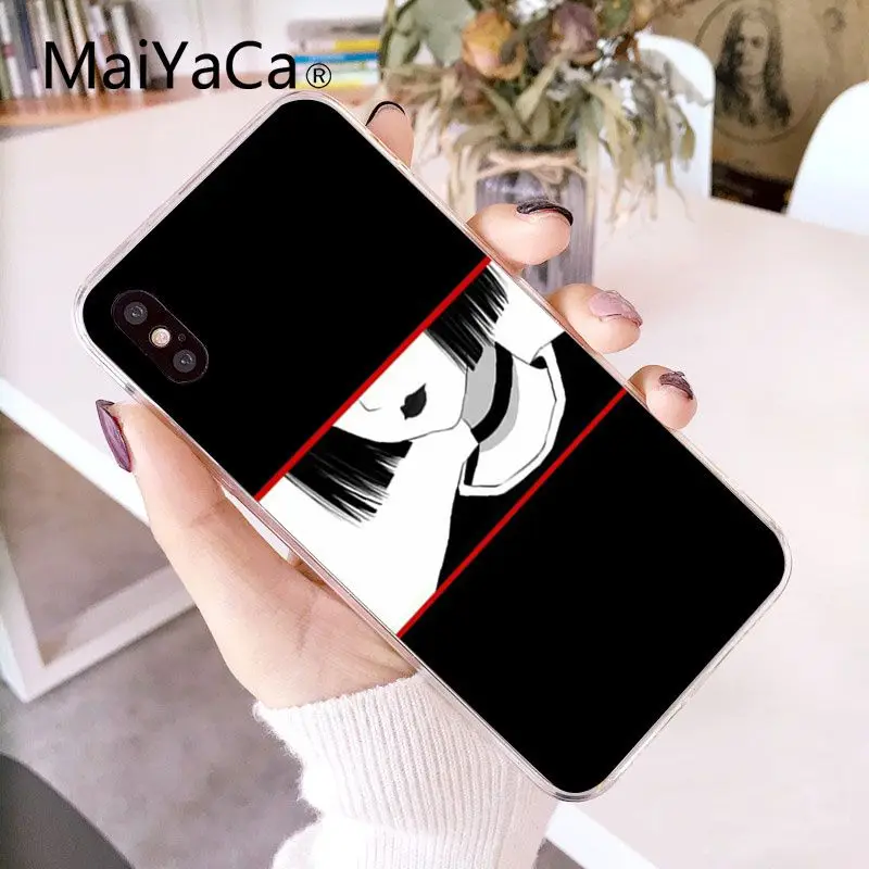 MaiYaCa Sad японский аниме эстетический чехол мягкий чехол для телефона iPhone 5 5Sx 6 7 7plus 8 8Plus X XS MAX XR Fundas Capa