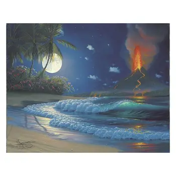 

Full Round Drill 5D DIY Diamond Painting \"Moon sea landscape\" Diamond Embroider