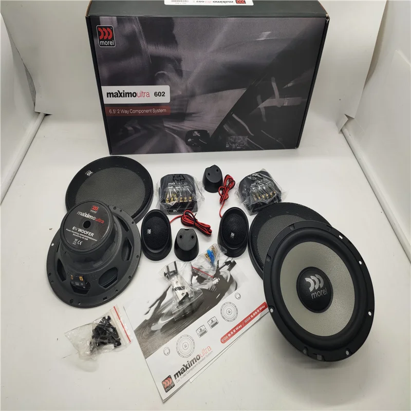 Morel Maximo 울트라 602 카 오디오 6.5, 양방향 4 옴 90W 구성 요소, 자동차 스피커 시스템, 이스라엘 도요타 제조, , 4 세트
