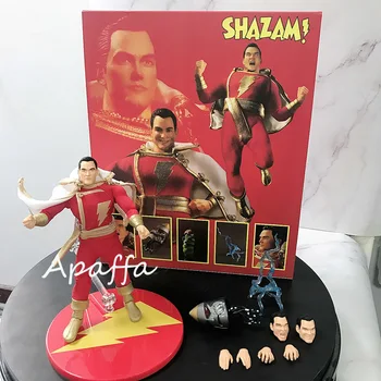 

17cm Anime Figure Toys Mezco Commoner Shazam Captain Marvel Superman Joint Movable PVC Action Figure Collection Model Doll Toys