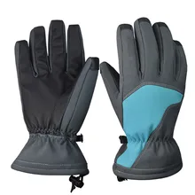 1 пара зимних лыжных перчаток, Нескользящие перчатки на полный палец, теплые велосипедные спортивные перчатки B2Cshop