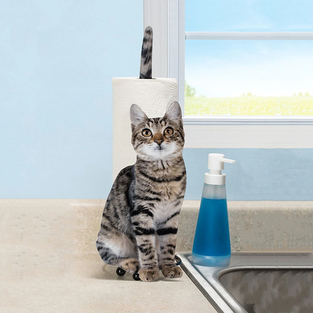 Cat Toilet Paper Holder for Bathroom Decor0