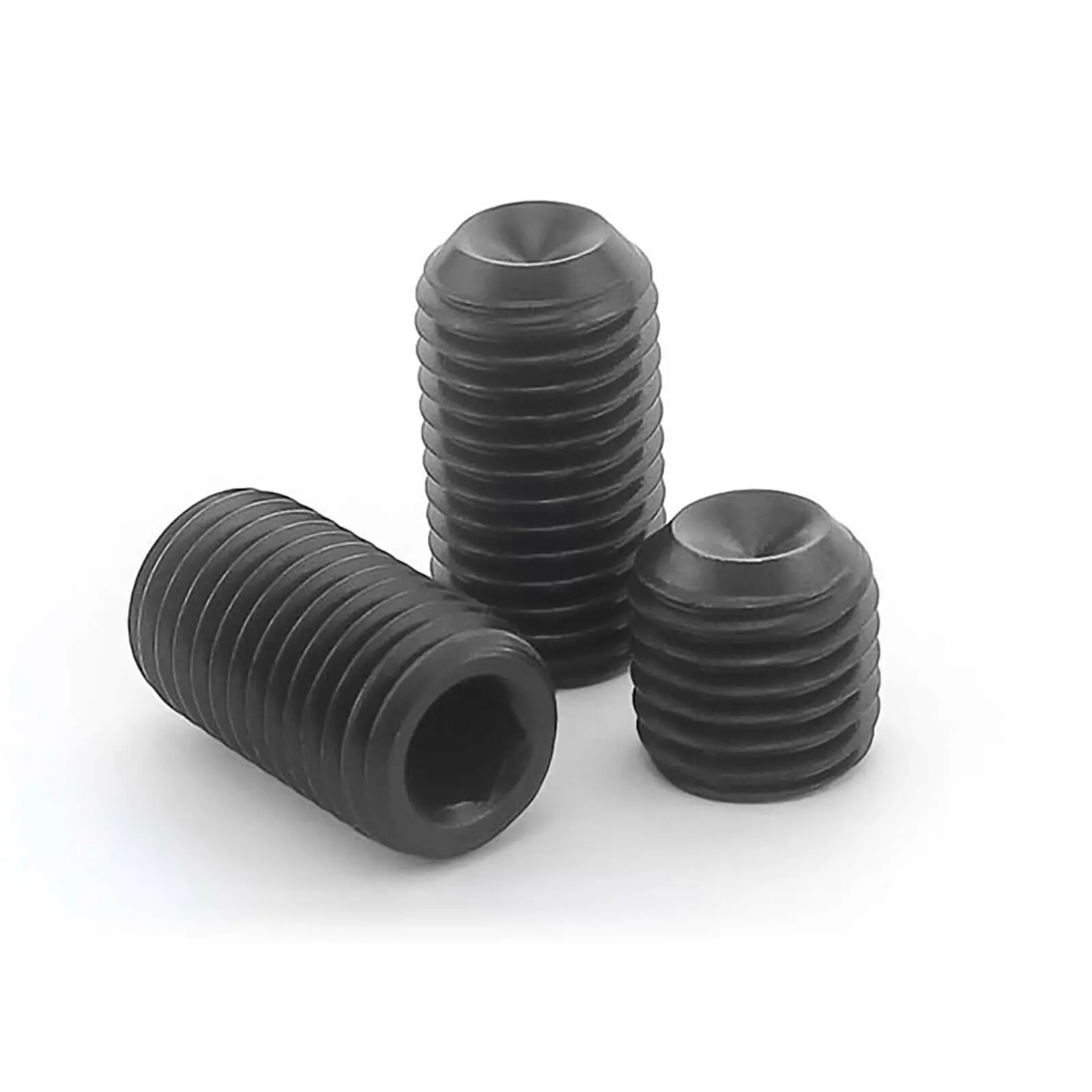M4 x 3mm 4mm 100pcs M4 Black Alloy Steel Grade12.9 High Tensile Cup Point Grub Hex Socket Set Screws DIN916 M4 x 3mm 4mm 100pcs M4 Black Alloy Steel Grade12.9 High Tensile Cup Point Grub Hex Socket Set Screws DIN916