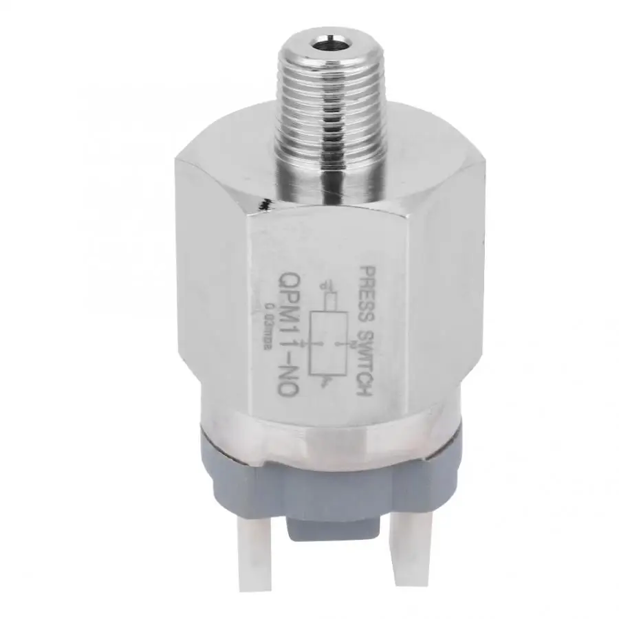 Нормально открытый переключатель давления G1/8 дюймов QPM11-NO 0,02~ 0.1Mpa переключатель AC220V 48VAC/DC поворотный переключатель