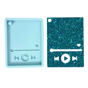

Super Glossy Epoxy Resin Player Mold Keychain Casting Silicone Mould DIY Crafts Polymer Clay Jewelry Making Tools
