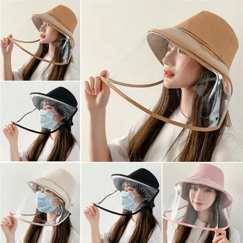 

Transparent Anti Saliva Hat Splash Dust Proof Full Face Shield Protection Cover Protective Clear Saliva Windproof Fisherman Hat
