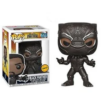 FUNKO POP Marvel Мстители Стэн ли Железный человек Капитан Америка Коллекционная модель ПВХ фигурка детские игрушки подарки для детей - Цвет: Limite Black panther