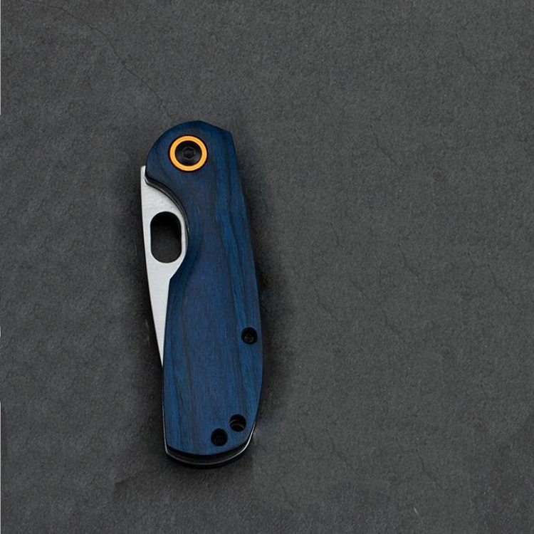 Для повседневного использования, уличный карманный нож для кемпинга на открытом воздухе, охотничий нож для тактического боя тактический инструмент B162, карманный нож для повседневного использования - Цвет: Синий