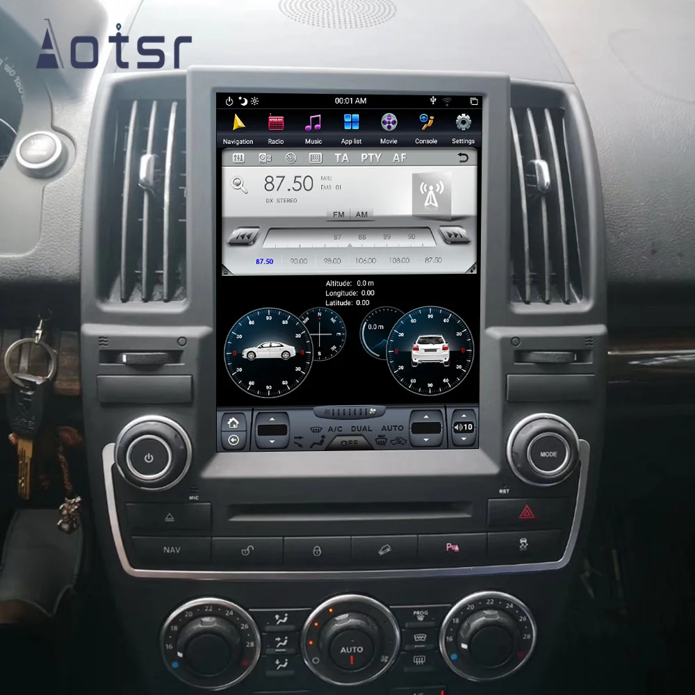 Android 8,1 Tesla стиль gps навигация для Land Rover Freelander 2 2007- Авто Радио Стерео вертикальный экран мультимедийный плеер