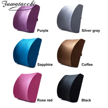 

Fuwatacchi Soft Memory Foam Car Seat Pillows Lumbar Support Back Massager Waist Cushion For Chairs Home Office Relieve Pain