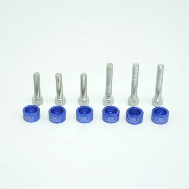 6 шт. Высокое качество Метрическая шайба чашки комплект 6 мм(ДЛЯ VTEC соленоид) для Civic B D F H двигатели - Цвет: Синий