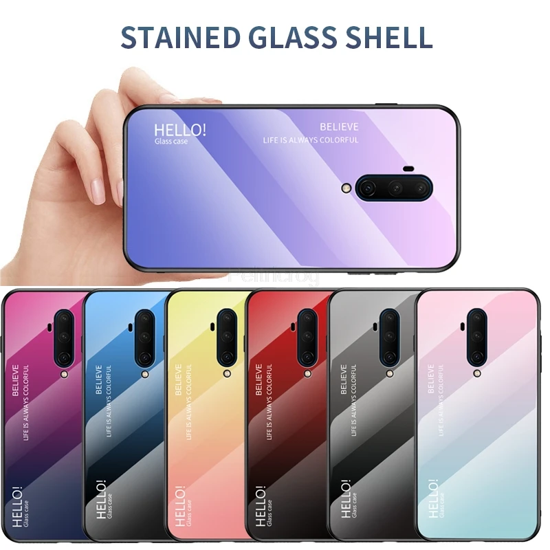 Gradient Tempered Glass Phone Case For Huawei Honor 8S 8A P30 Lite P20 Pro P10 P9 Plus Y9 Prime 2019 Y7 Y6 Y5 2018 Nova 5 4 |