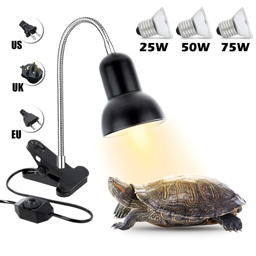 Lámpara para reptiles, soporte de Metal telescópico ajustable para suelo, soporte de lámpara para suculentas, lagarto, Tortuga, calefacción