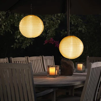 

20cm IP55 LED Solar Lantern Lamp Outdoor Festival Party Decor Hanging Light