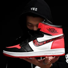 Jordan 1 мужская Баскетбольная Обувь jordan Ретро Уличная баскетбольная культура обувь jordan Мужская уличная спортивная обувь для влюбленных