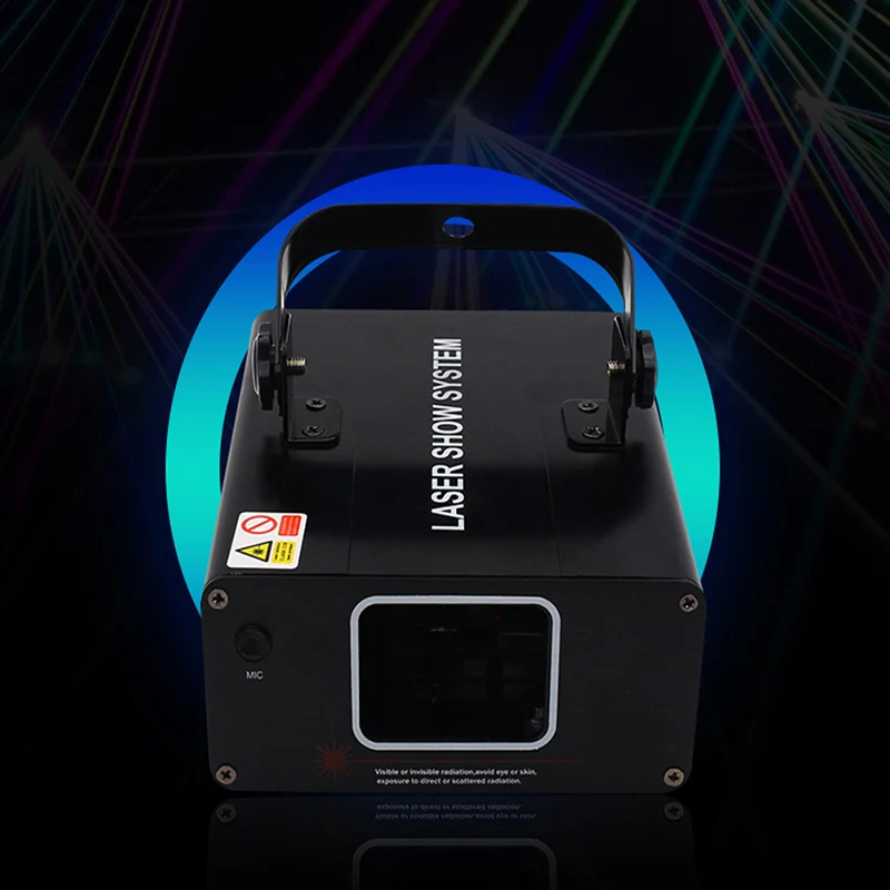 US $61.66 Dj RGB Laser 1Head Mini Disco Line Beam Scanner Lazer Stage Light Fog Machine Night Club KTV Bar