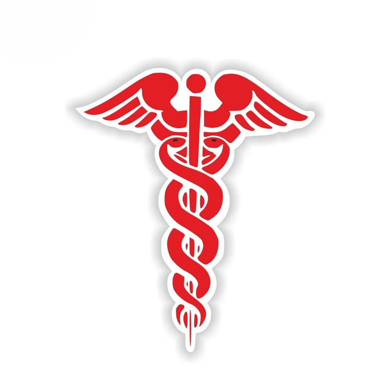 

Car Sticker Fashion Funny Red CADUCEUS Automobiles Motorcycles Exterior Accessories Cover Scratches Vinyl Decal,13cm*10cm
