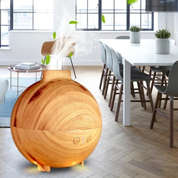 

HOT！-600Ml Led Light Ultrasonic Air Humidifier Mist Maker Fogger Electric Aroma Diffuser Essential Oil Aromatherapy Household Eu