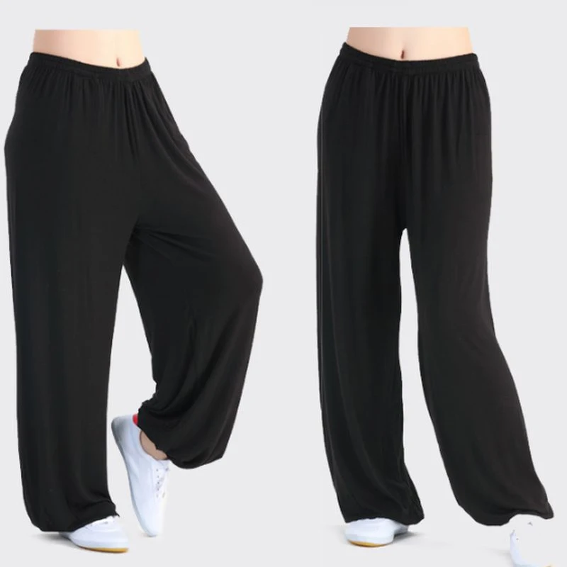 Modal Tai Chi Pants Bloomers Martial Arts Kung Fu Yoga Trousers 10 Colors