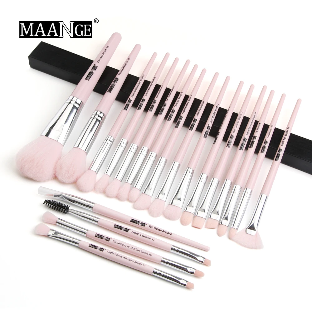 

MAANGE Professional Makeup Brushes Set 12 pcs Eye Shadow Blending Eyeliner Eyelash Eyebrow Brushes For Make up Pro Eye Brush Set