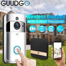 GUUDGO-videoportero inteligente con Wifi, timbre con cámara inteligente, visión nocturna, almacenamiento en la nube, timbre de puerta de seguridad para el hogar