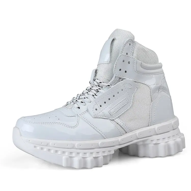 Новая пара спортивных кроссовок для мужчин и женщин обувь для бега Легкая удобная классическая обувь на толстой подошве для папы zapatillas hombre - Цвет: Белый
