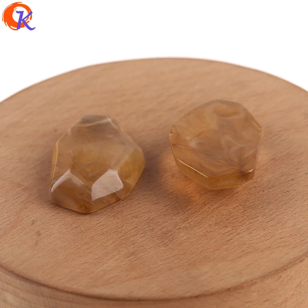 Cordial Design 22x35MM 50pcs Jewelry Accessories/Hand Made/Acrylic Beads/Marble Effect/Earring Findings/DIY Jewelry Making
