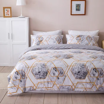 

Geometric Patterns Bedding Set King Duvet Cover Comferter High Quality Bed Linen Set For Adults