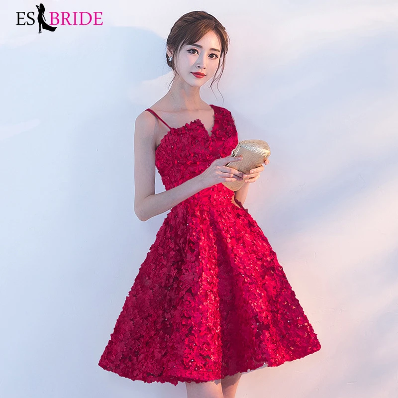 Vestido Formal de Navidad Año moda ES30234, Sexy, rojo, 2019|Vestidos de cóctel| -