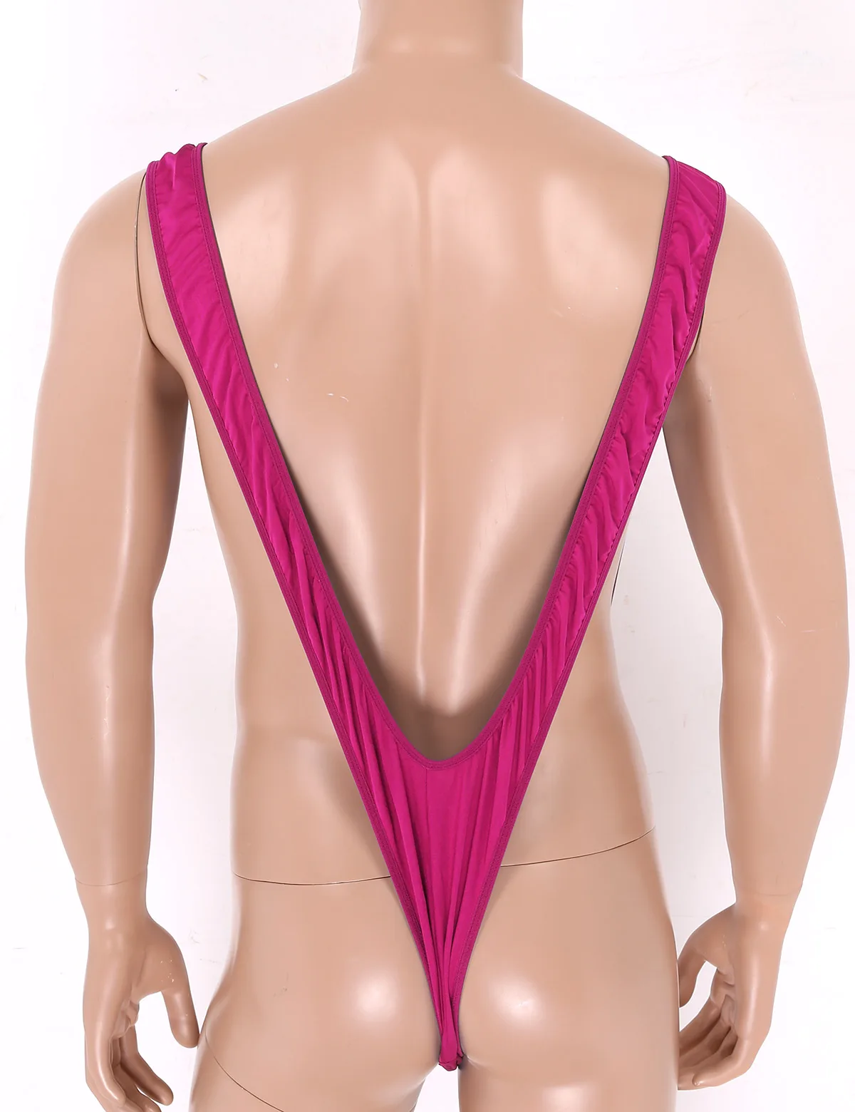 Mens One-piece Mankini Micro Thong Body Lingerie Sexy Deep V-shaped Suspender Bodysuit Hot Sissy Gay Fetish Body Suit Nightwear