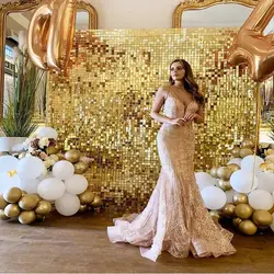 Telón de fondo dorado de 1x2m, decoración de pared con lentejuelas, boda, cumpleaños, Baby Shower, bautizo, graduación, telón de fondo de aniversario
