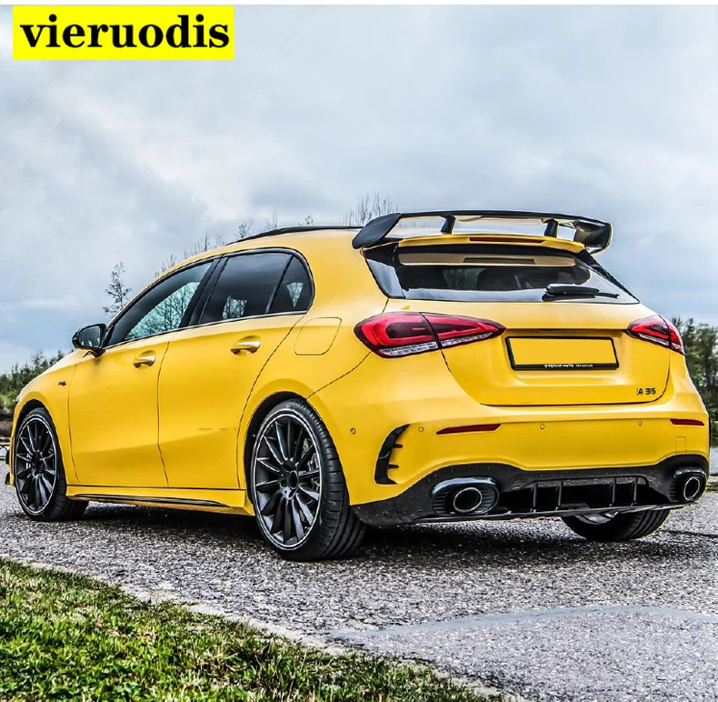 Aileron Arrière Pour Mercedes Classe A W177 (2018-2023) - Noir Brillant - Pour A180, A200, A220, A35 AMG - Style Hayon