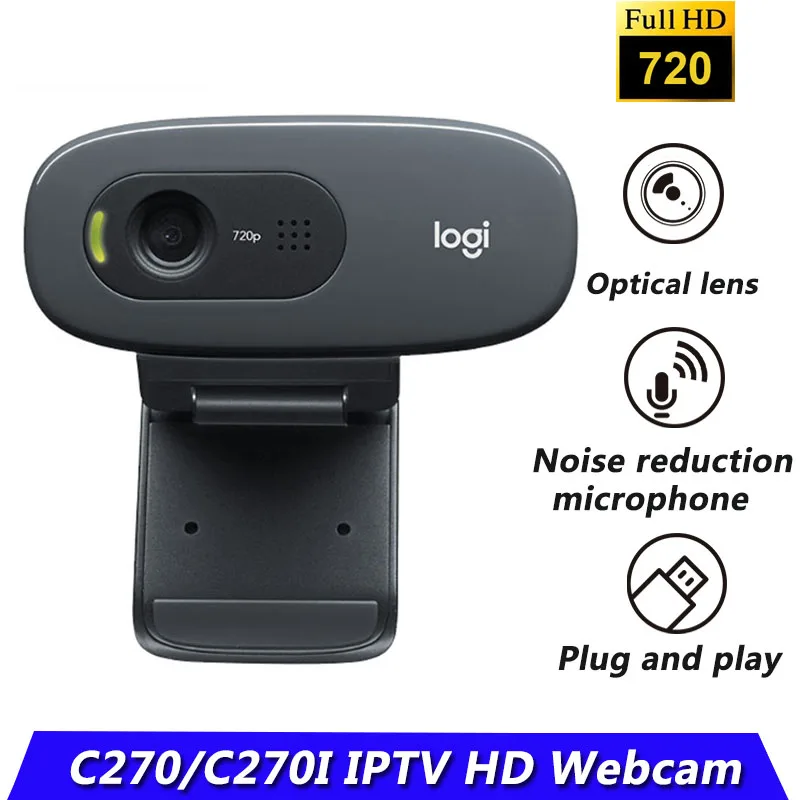 USB-веб-камера Logitech C270/C270i высокой четкости с микрофоном | Компьютеры и офис