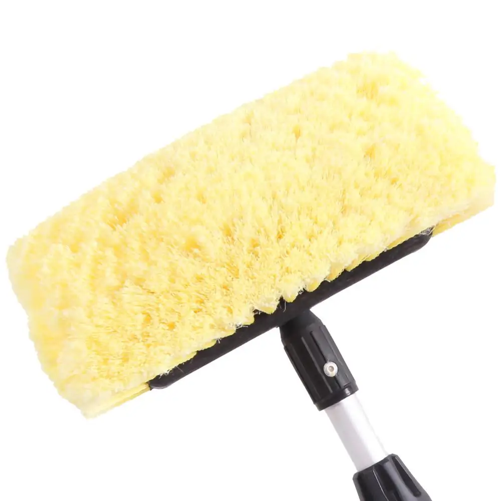 

Car Wash Brush Head for Detailing Washing Vehicle Boats RVs and Autos Super Soft Bristles for Scratch Resistant Universal Handle