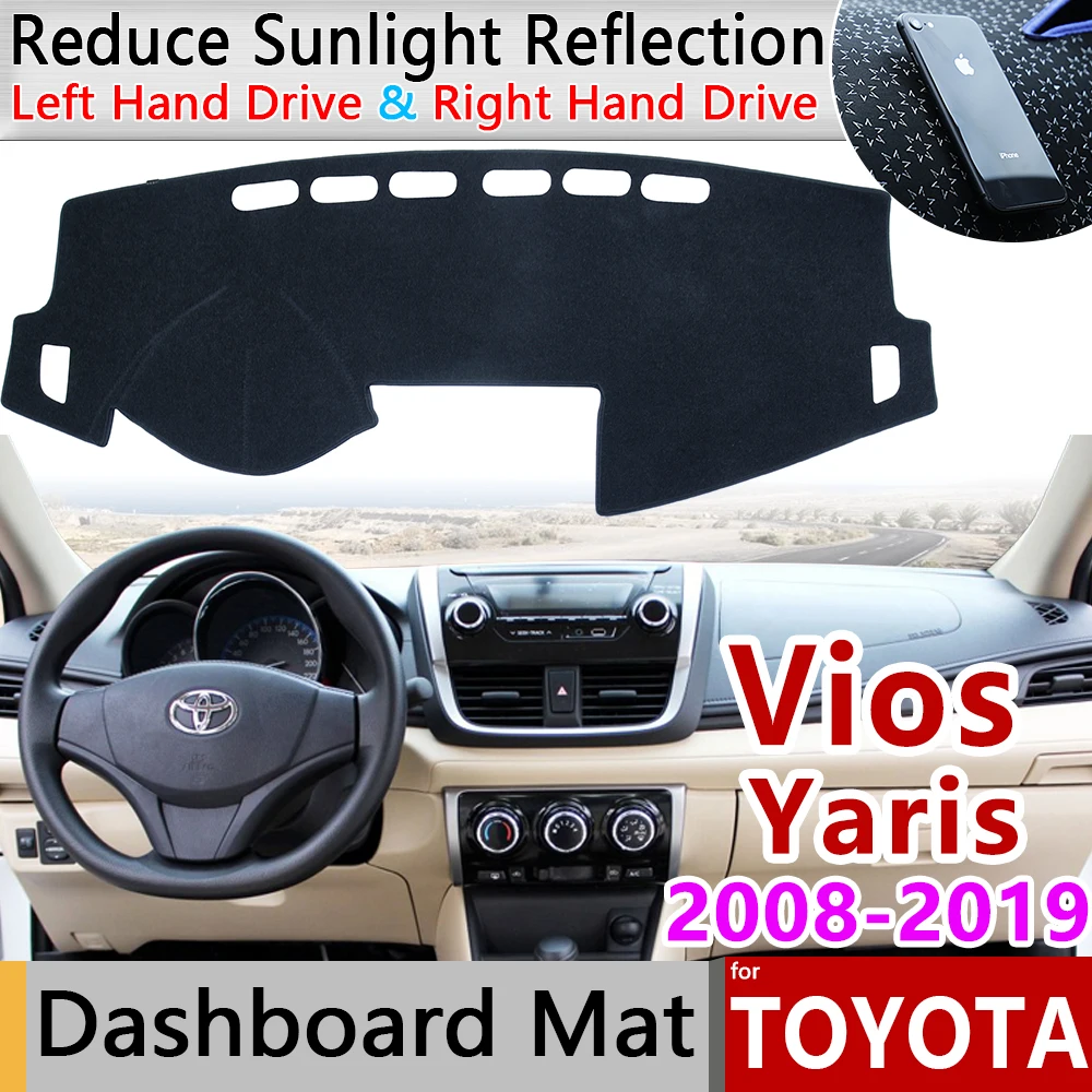 Для Toyota Vios Yaris Belta Soluna 2008~ XP90 XP150 Противоскользящий коврик на приборную панель солнцезащитный коврик для приборной панели автомобиля аксессуары коврик