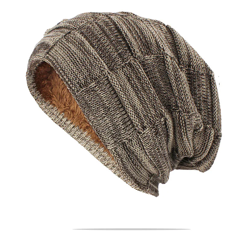  - LOVINGSHA Women Men Winter Warm Hat For Adult Unisex Outdoor New Wool Knitted Beanies Skullies Casual Cotton Hats Cap HT143