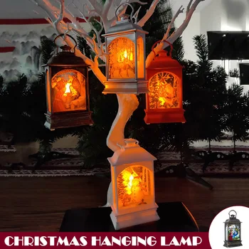 

Christmas Hanging Lamp Santa Claus Deer Snowman Light Home Garden Decoration Lampada a sospensione di Natale RT99