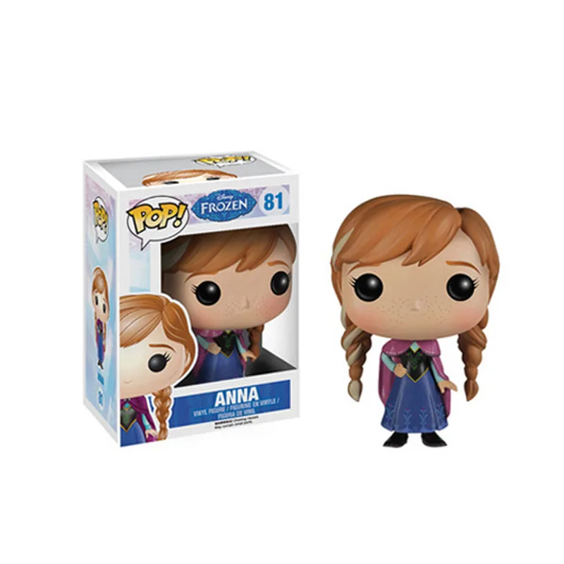 FUNKO POP disney холодное сердце Снежная королева принцесса кукла Анна, Эльза, Олаф фигурка Коллекция Модель игрушки для детей Рождественский подарок - Цвет: Серый