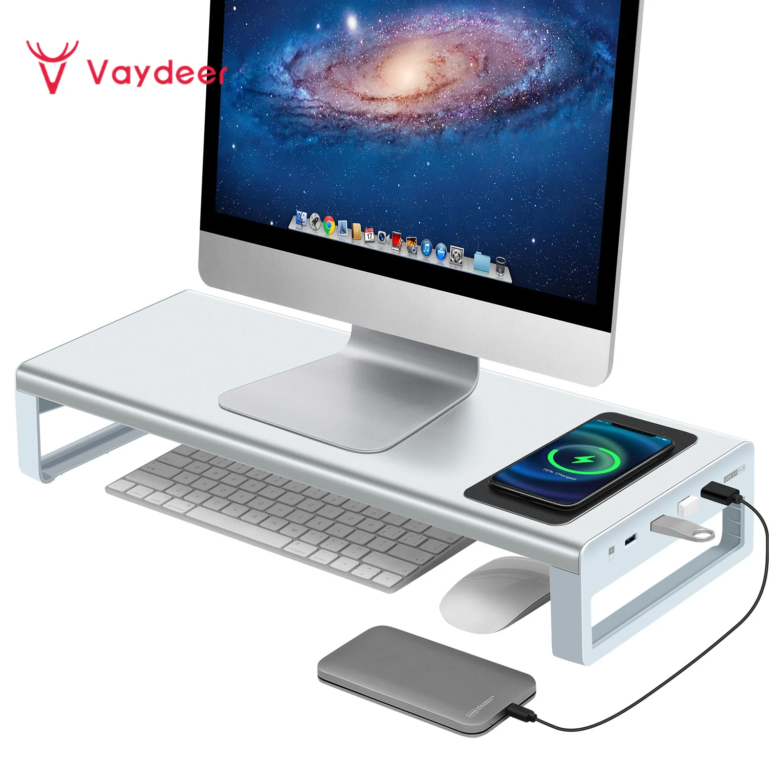 SoportedeMonitordecargainalmbricadealuminioelevadorcon4