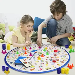 Detetives olhando gráfico jogo de tabuleiro bebê montessori quebra cabeça educação reação interagir treinamento cérebro crianças brinquedos presente