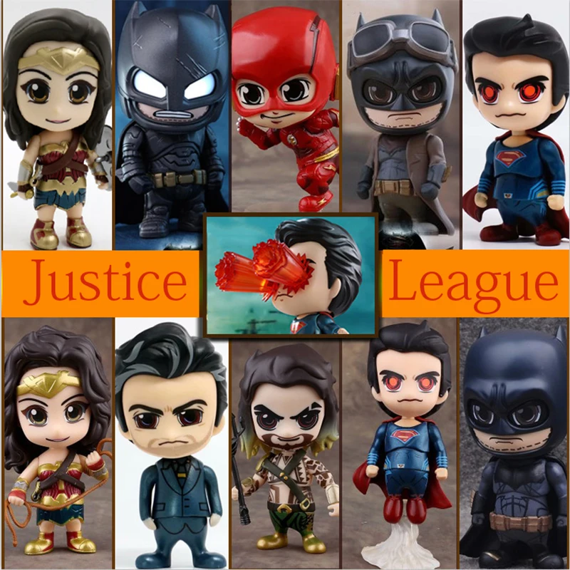 Фигурка Аниме DC Бэтмен Супермен чудо-женщина Аквамен вспышка версия Q кукла из