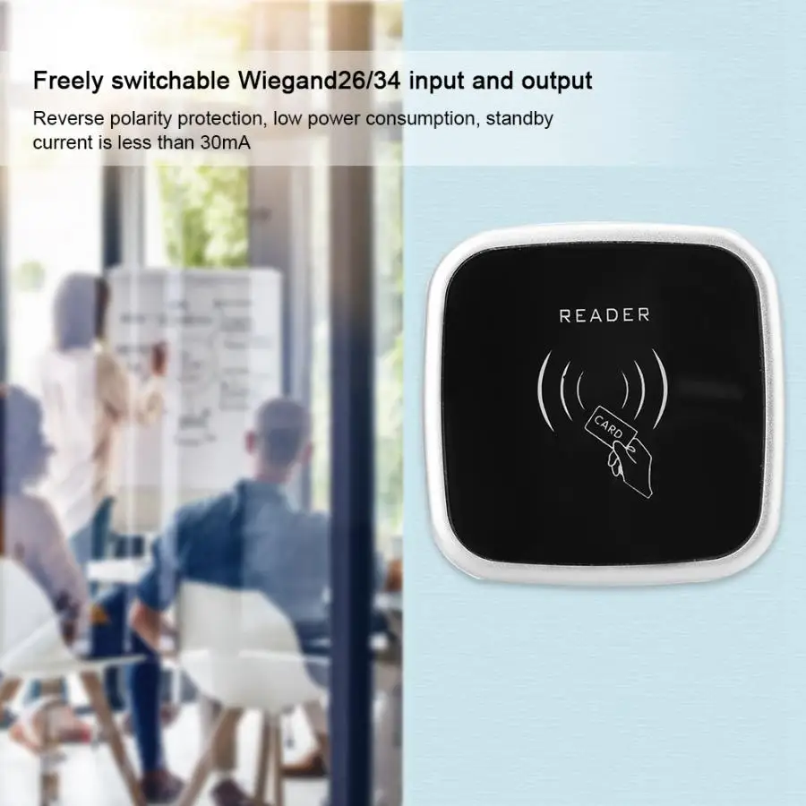 Wiegand26/34 RFID считыватель контроля доступа 13,56 МГц/125 кГц IC/ID кардридер IP65 Водонепроницаемый кардридер