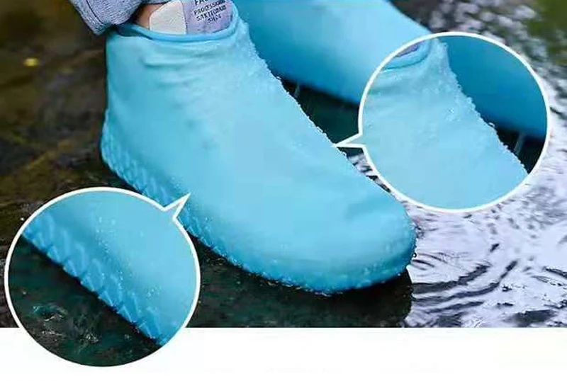 2pcs Couvre-chaussures D'extérieur En Silicone Couvre-bottes De Pluie D'équitati 2pcs Couvre-chaussures D'extérieur En Silicone Couvre-bottes De Pluie D'équitati