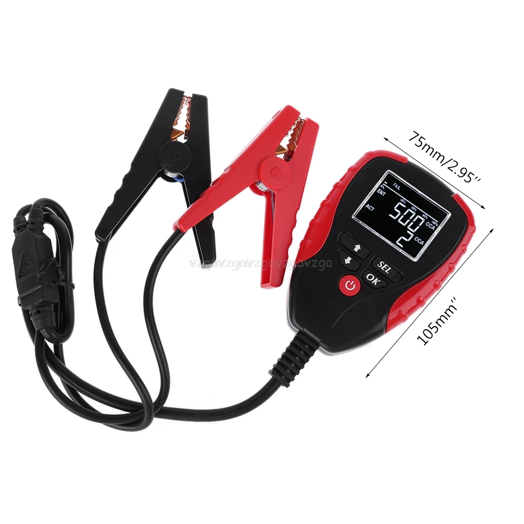 

Battery Analyzer Digital Battery Analyzer Tester for Automotive Car Volt Resistance CCA AH AE310 S21 19 Dropship